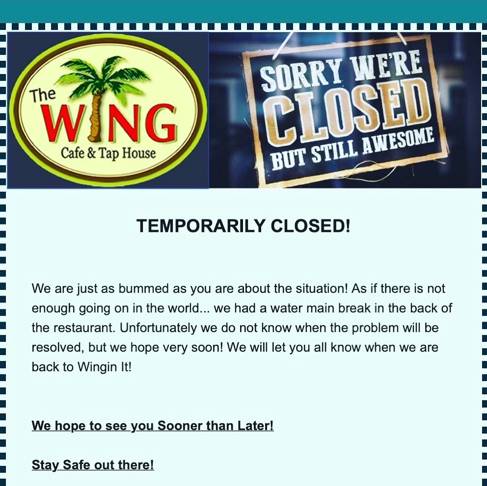 TheWingTapHouse's tweet image. Temporarily Closed🥺