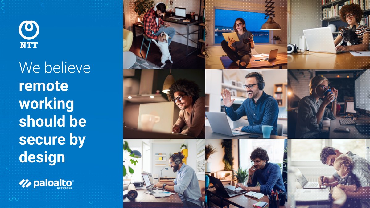 nttdata_inc's tweet photo. With the radical shift to a remote workforce, what are the infrastructure requirements to secure consistent access to applications? Join NTT Ltd. and @PaloAltoNtwks for our webinar on Securing the Remote Worker this Thursday, April 2nd at 11:00 ET. https://t.co/T8apjscYrn https://t.co/UXf5lTyDgx