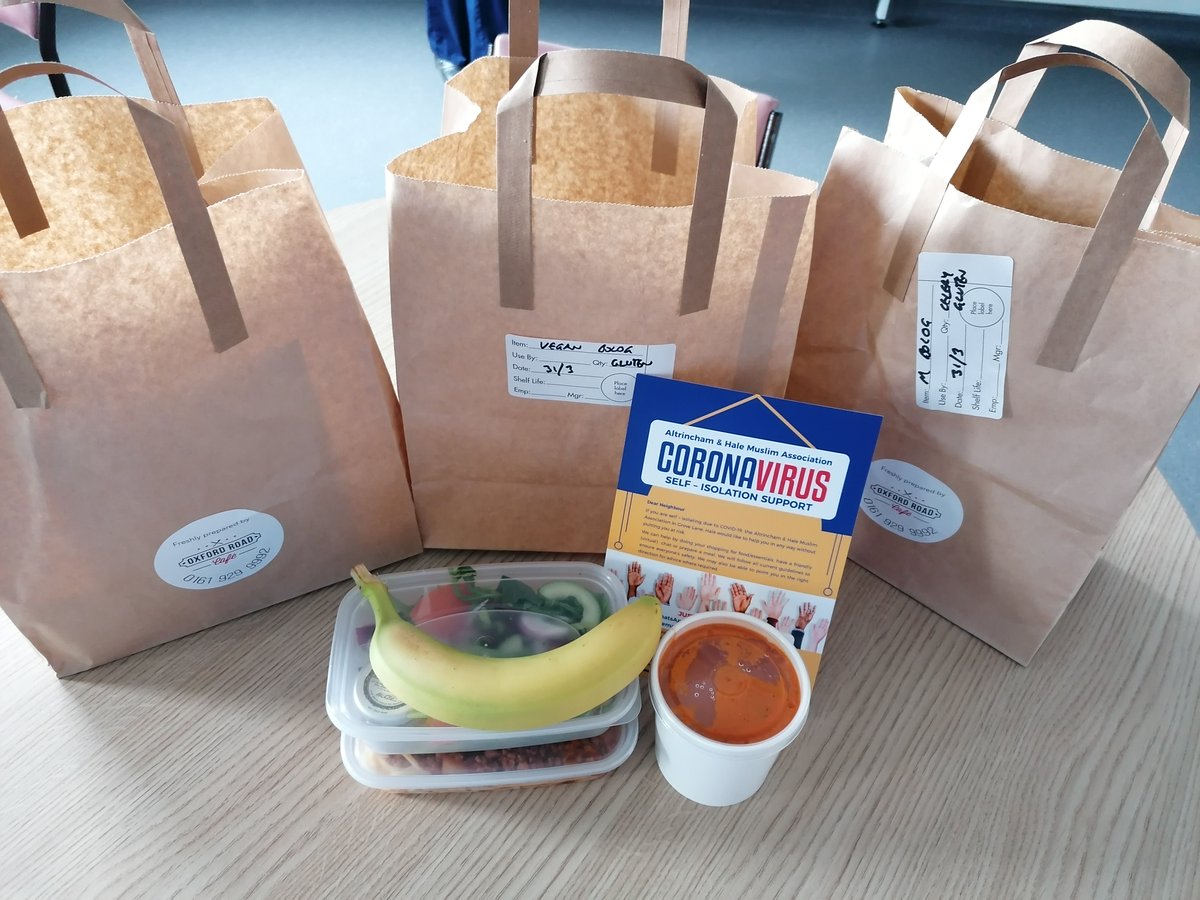 Thank you to Altrincham &amp; Hale Muslim Association for your support for Altrincham Hospital and local community.
Food parcels gratefully received and appreciated by staff.