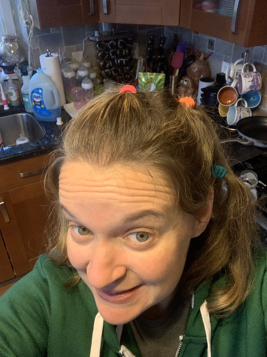 WeAreTheWeckies's tweet photo. Everyone @DublinWL rocking their CRAZY HAIR today!!! Loving this spirit week fun and seeing my Weckies!! 🍀💚🍀 @WalledLkSchools #wleced https://t.co/8y0n4Sz6Ip