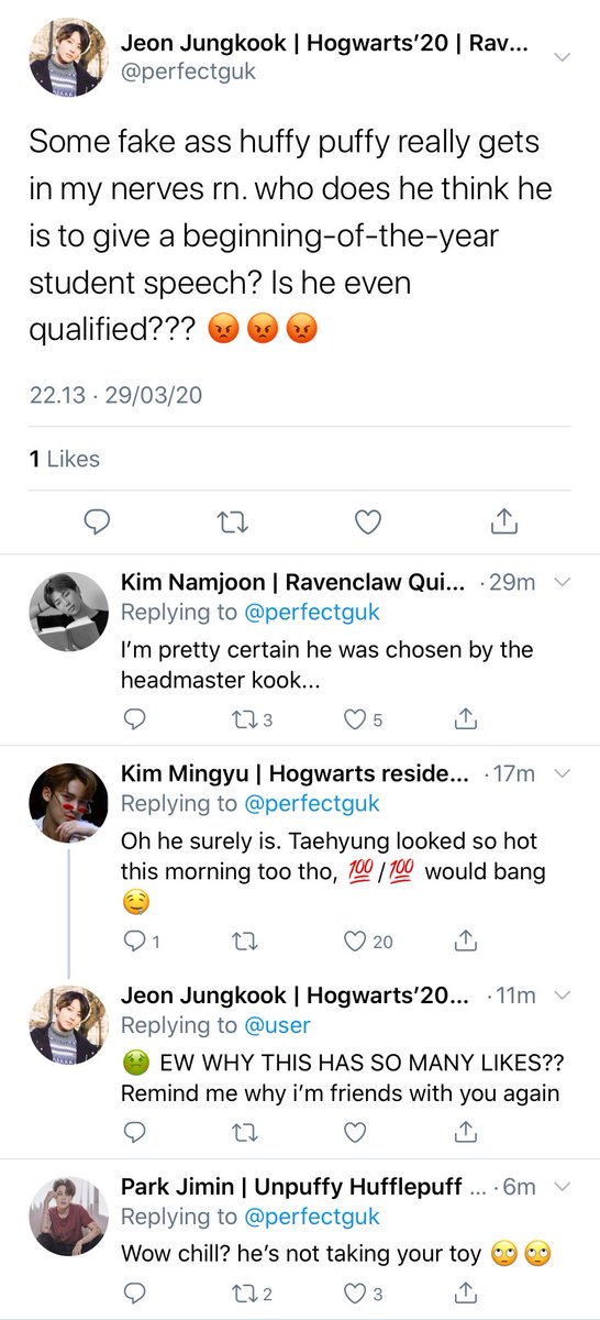 writesforhope's tweet photo. ENTRY 070 — : PURE LUST 🔞

Jungkook can’t stand looking at that annoying boy from Hufflepuff that always seem to beat him on any aspect. But what if someday he saw his rival at his pure, unfiltered state that sent shivers through his spine and tremble with lust? https://t.co/j7PQUyo9KA