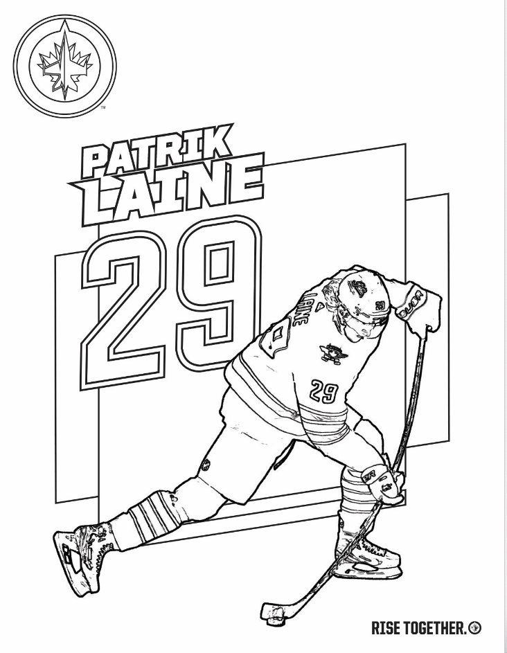 Winnipeg Jets Logo Coloring Page Coloring Pages