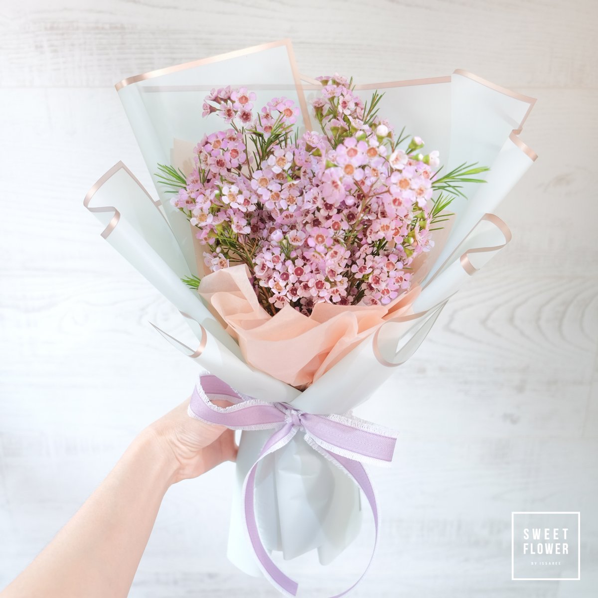 sweetflowerth's tweet photo. ช่อ Waxflower (แวกซ์ฟลาวเวอร์) สีชมพู https://t.co/qqczm4SGoN