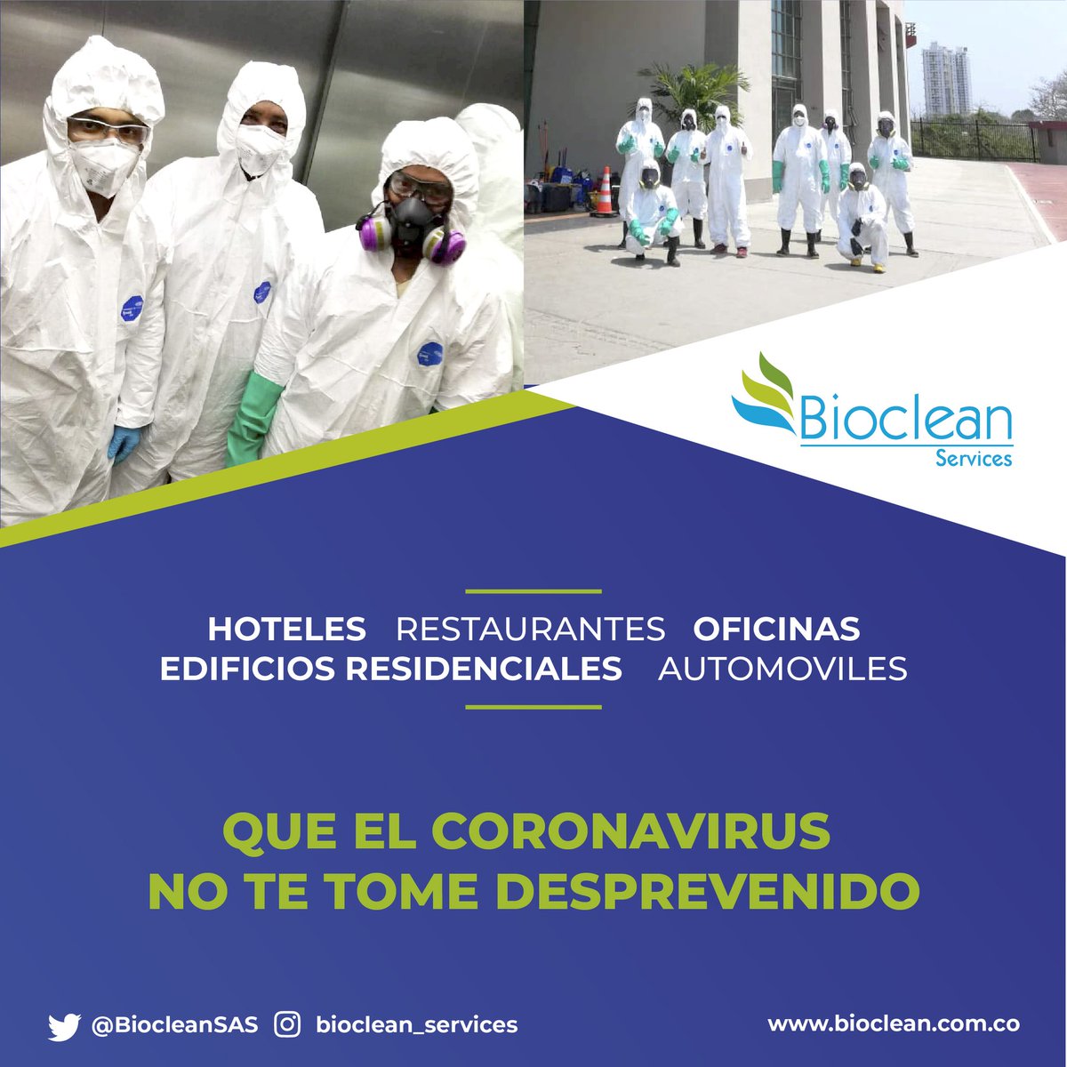BiocleanSAS's tweet photo. #limpiezaydesinfeccion #Covid19Colombia #Covid_19 Programa la limpieza y desinfección, para la mitigación y control de microorganismos causantes de infecciones respiratorias como el Covid-19. Usamos Productos biodegradables incluidos en listado @EPAespanol https://t.co/0rJUgpoQpb