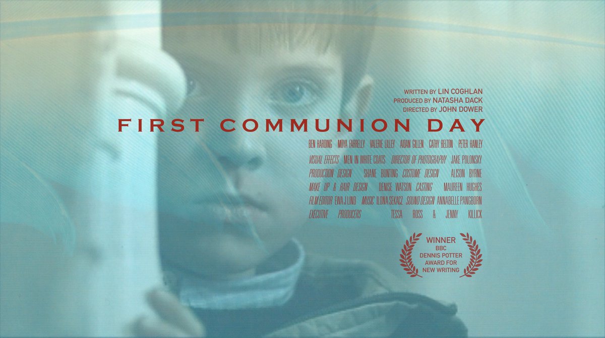 JohnDower's tweet photo. New Poster by @edenbodower for FIRST COMMUNION DAY which was a film I directed in Ireland after the script by #lincoghlan won the BBC Dennis Potter Award for New Writing. Produced by #NatashaDack of @tigerlilyfilms . Good memories - I learnt a lot making this film! https://t.co/7HkWlzOwos