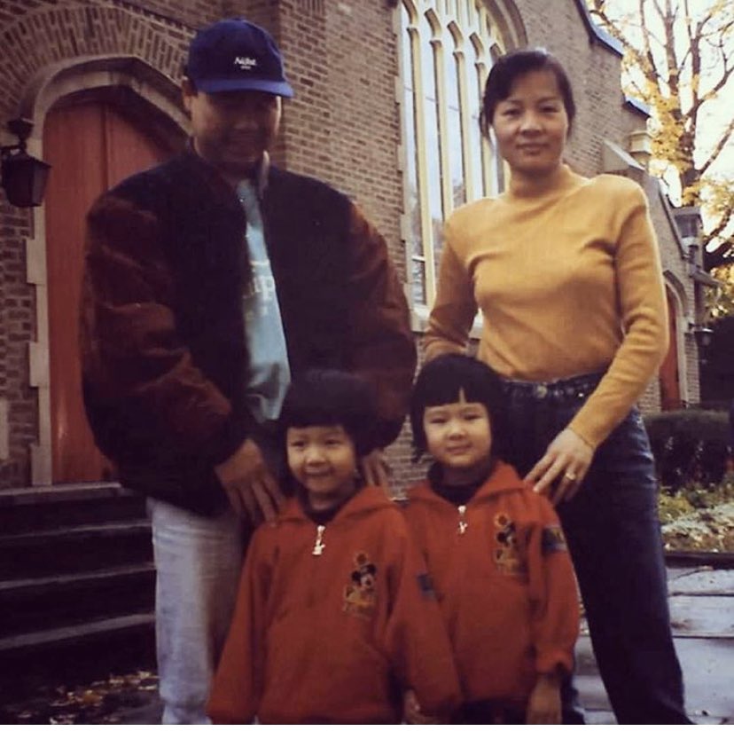 ASIANS!!! With the release of  #tigertail coming up, I’ve been thinking about how swaggy and cool hipster stoner album-appropriate our parents looked when coming to America. Show me your swaggy parents !!! These are my folks, dropping us off before the lunchtime rush
