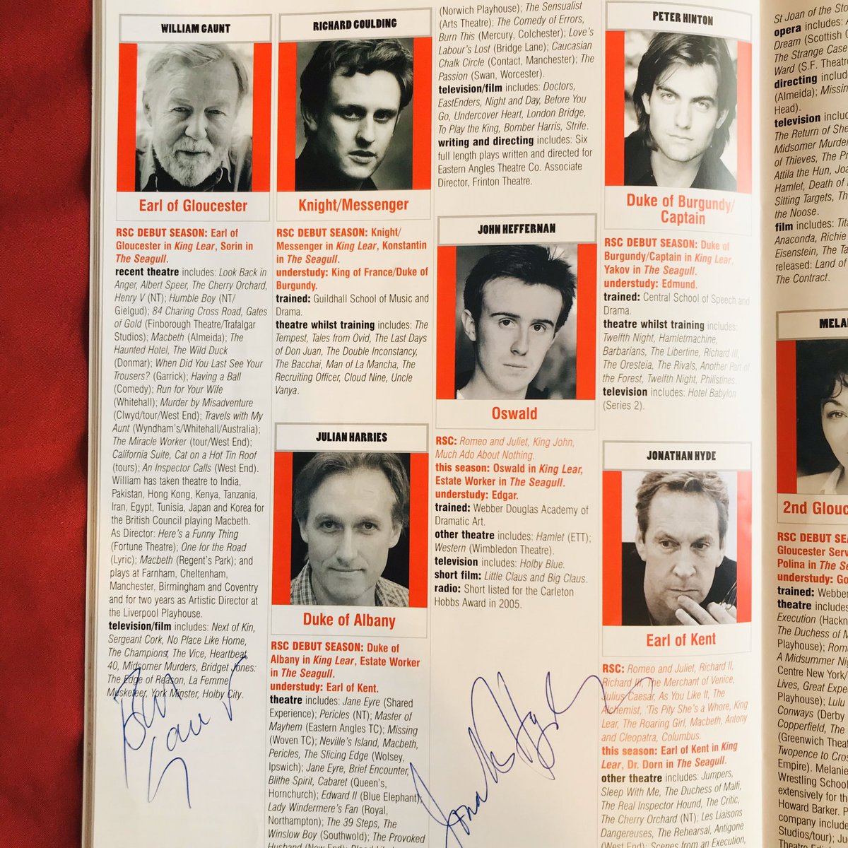 Stes_Adventures's tweet photo. Today’s RSC programme is from 2007 and is #KingLear starring #IanMcKellen . This had a tremendous cast including #SylvesterMcCoy #JohnHeffernan #WilliamGaunt #FrancesBarber #BenAddis #RomolaGarai #MoincaDolan and #JonathanHyde #RSC @TheRSC #TheRSC #RoyalShakespeareCompany https://t.co/1xmIWsHrsh