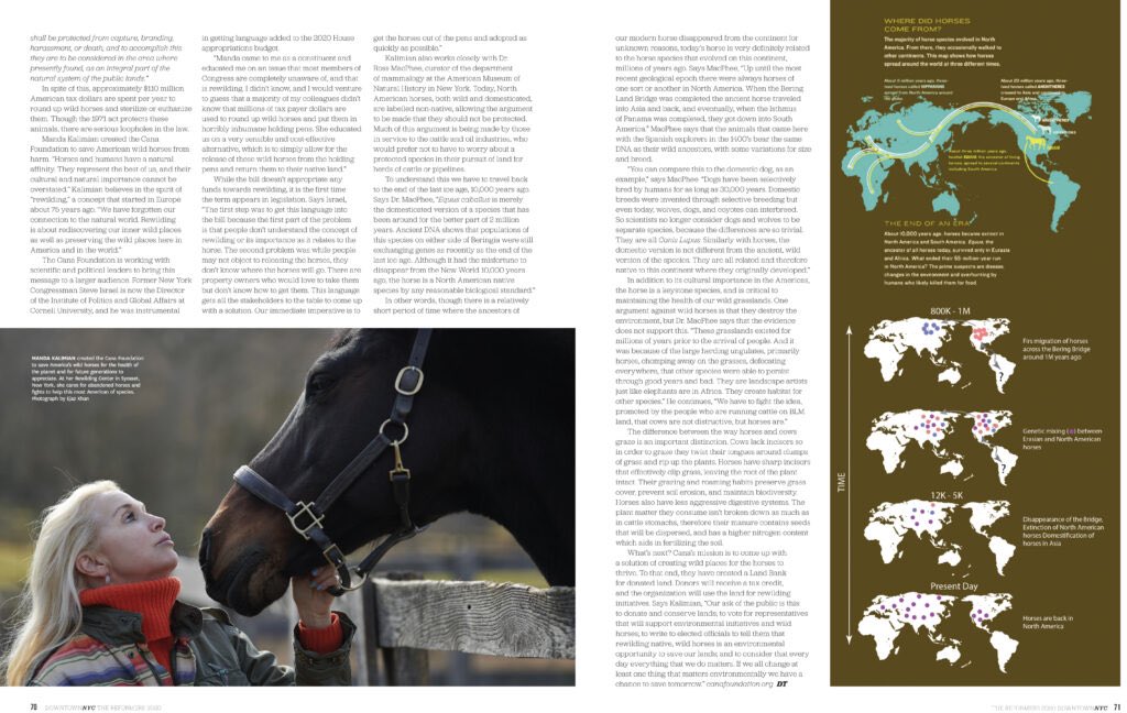 We are honored to be part of the Spring Issue for @Downtownmag 

Special thanks to @debmartinnyc for this article and her dedication to help the wild horses. Thanks to @WildHorseEdu for the beautiful photography and their dedication to educating the world about the round ups.