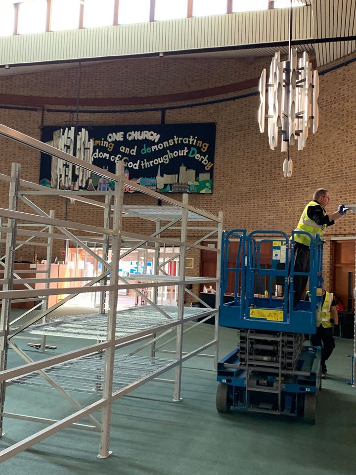 LifeatXPO's tweet image. In just 8 hours, our UK team installed racking to help a local food bank serve people who are self-isolating. Thanks to all the #EverydayHeroes who are making a difference! #WeAreXPO