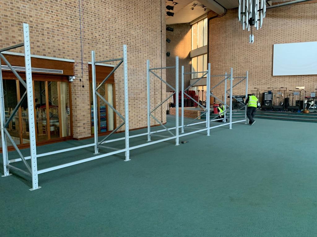 LifeatXPO's tweet image. In just 8 hours, our UK team installed racking to help a local food bank serve people who are self-isolating. Thanks to all the #EverydayHeroes who are making a difference! #WeAreXPO