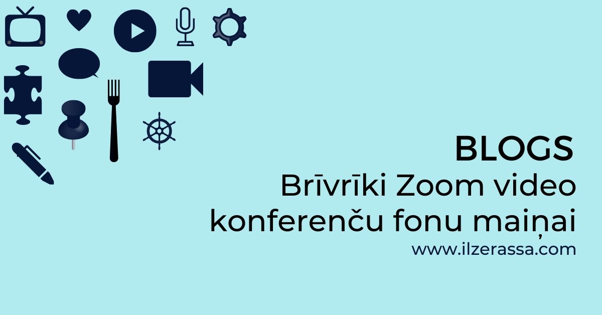 Visiem, kas izmanto Zoom attālinātajam darbam. Te pamācība, kā nodrošināties video sesijas laikā ar kādu vien vēlies fonu, t.sk, "Grāmatu plauktiem". Kur ņemt Zoom atbilstošu bezmaksas materiālu? Lasi un skaties: ilzerassa.com/zoom-foni