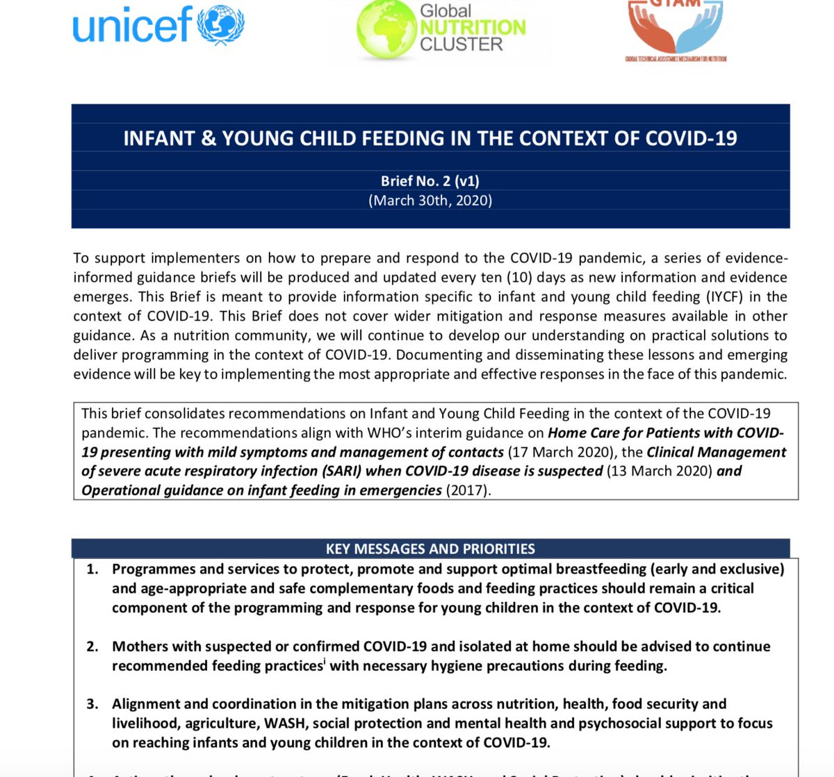 bflgireland's tweet photo. Updated Unicef briefing on Infant and Young Child Feeding during #COVID19 @unicefireland @SimonHarrisTD @LeoVaradkar @roinnslainte @HSELive @OCO_ireland @INMO_IRL @ICGPnews @RCPI_ObsGyn @MidwivesIreland
#ProtectOurBabies #SupportOurMothers
https://t.co/RiyJsfufJZ https://t.co/tJMQV2xSnC