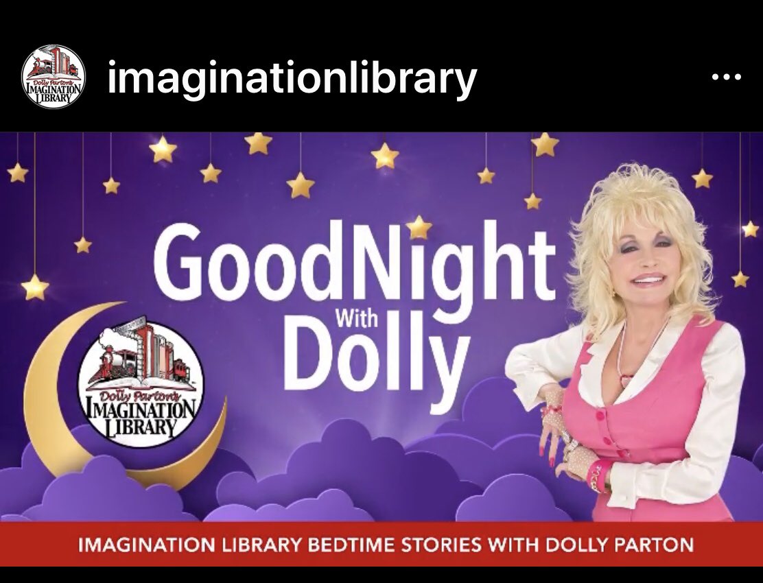 MASchoollibrary's tweet photo. Join Dolly Parton as she reads bedtime stories beginning April 2!  
#read #dollyparton #dollypartonreads #authorsofinstagram #homeschool #distancelearning #sparta #library #librarian 

https://t.co/xKZSM2rXcj https://t.co/MXNa0TDyIx