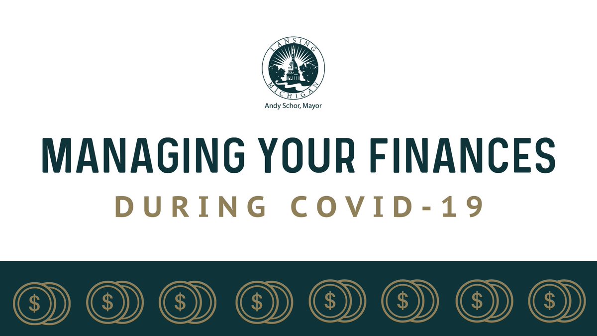 Amber Paxton, Director of the Office of Financial Empowerment in our Department of Neighborhoods &amp; Citizen Engagement, will go live on Facebook (facebook.com/cityoflansingmi) TODAY at 4PM to discuss resources available &amp; tips to manage finances during the COVID-19 pandemic.