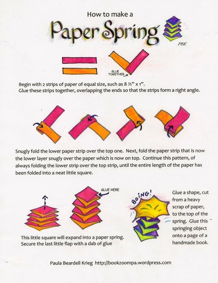 PaulaKrieg's tweet photo. Paper springs are made from long thin rectangles that interweave into a spiraling squares. Visually and mathematically rich. What happens if the rectangle is even thinner or thicker? What happens if one fold is "off?"https://t.co/VYzt7Cx5ND #papermath https://t.co/JStwlHBKFa
