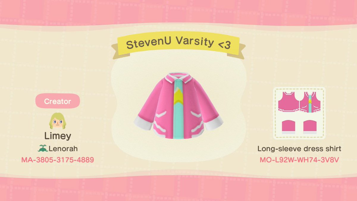 Limey On Twitter First Dress Of The Day A Pink Tulip Style Tank Animalcrossing Acnh Nintendoswitch - roblox varsity jacket