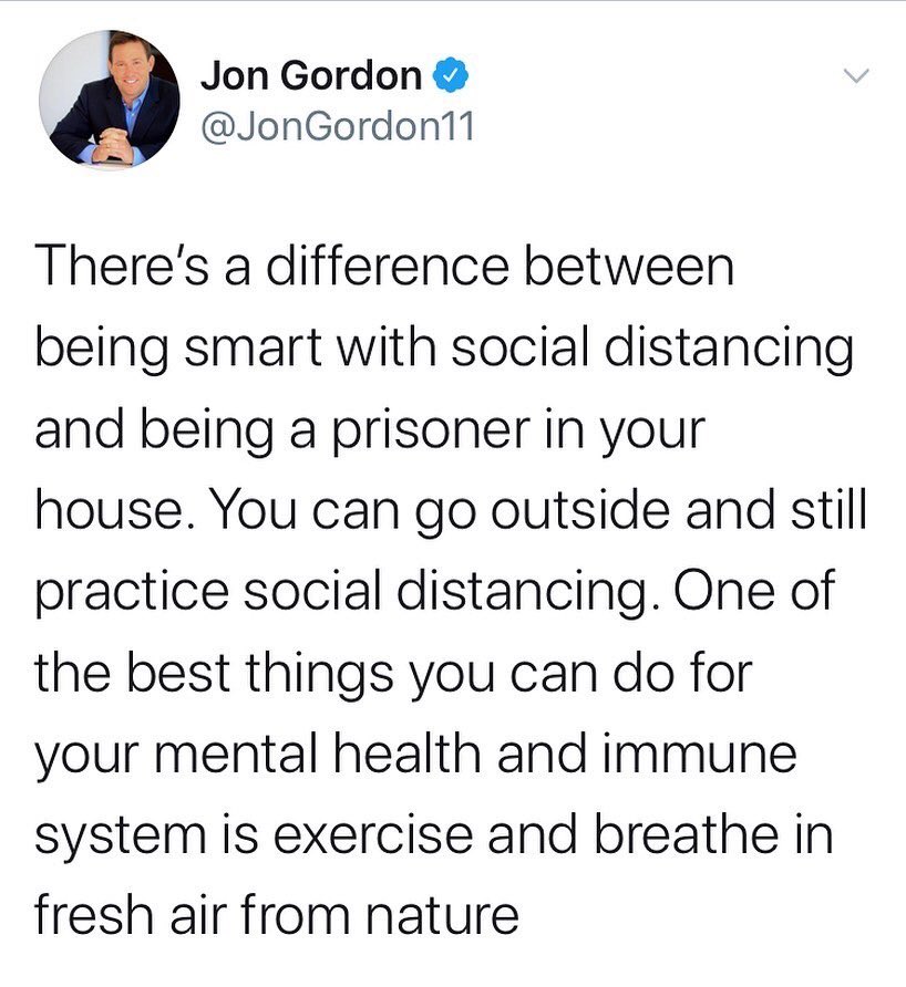 counselorstone's tweet photo. Get you some socially distanced fresh air and vitamin D https://t.co/REkXmO77lB