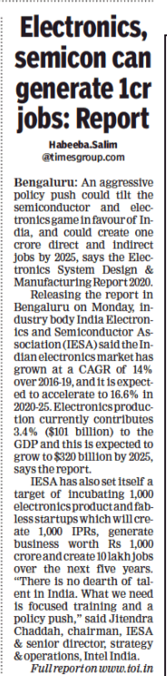 iesaonline's tweet photo. "There is no dearth of talent in India. What we need is a focused training push," Jitendra Chaddah, Chairman, IESA during the ESDM report launch #DigitalIndia #EmergingTechnologies #intelligentelectronics @sujitjohn @HabeebaSalim https://t.co/sZjNWfaoGP