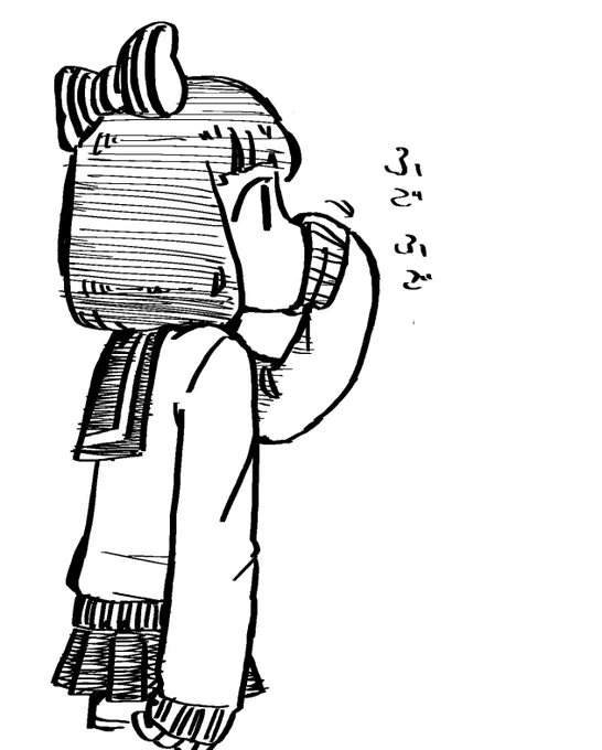 袖で遊ぶ人。 