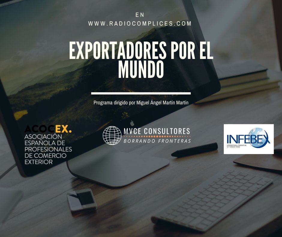 El próximo lunes 6 de abril, Exportadores por el mundo vuelve 7 años más tarde desde radio Cómplices congresoacocex.es/landingpage/ex…