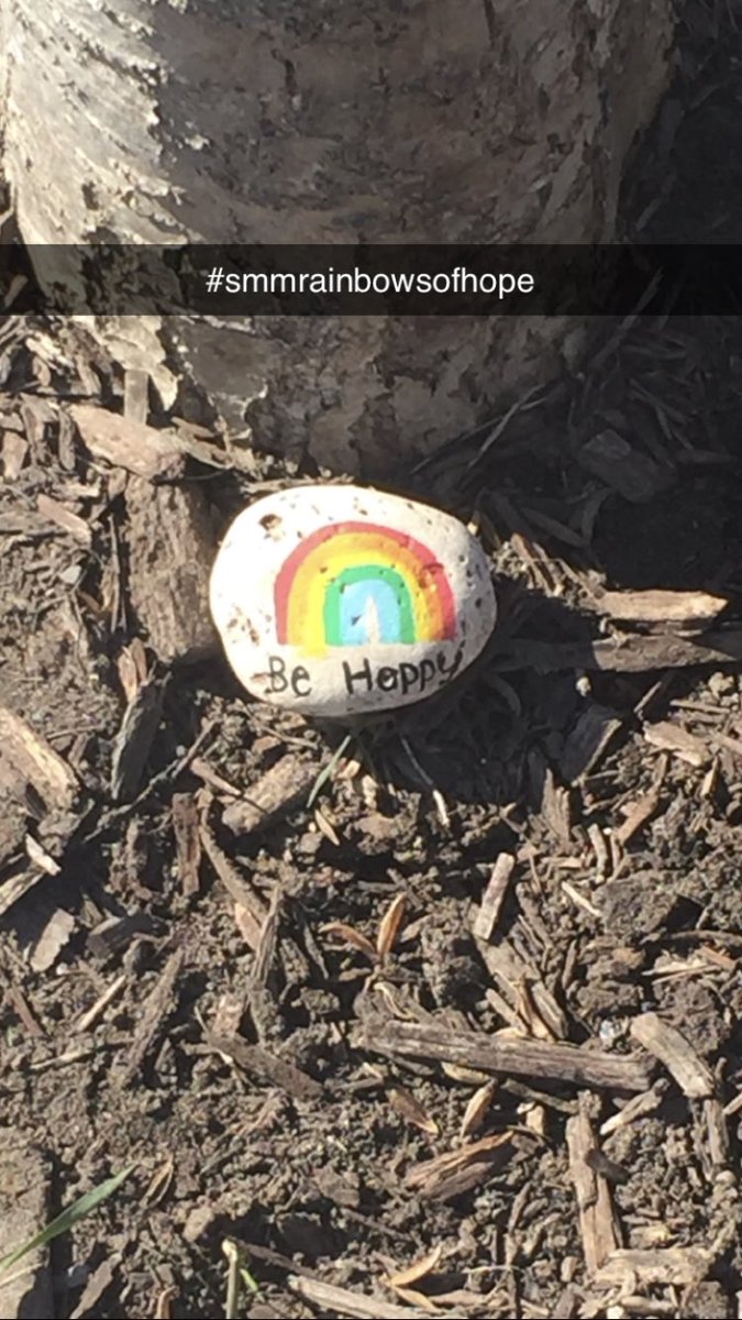 febbyd75's tweet photo. #smmrainbowsofhope is in full effect! Spreading the message of hope in our school community. 🌈 @SMM_YCDSB @YCDSB https://t.co/AkN3BR16I6