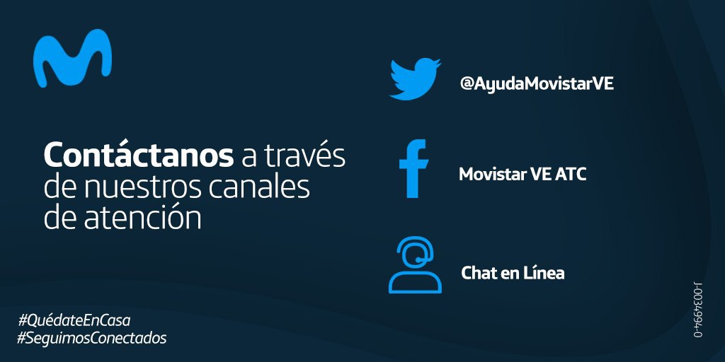 MovistarVe's tweet photo. Si necesitas ayuda, recuerda que estamos para ti de lunes a viernes de 8:30 a.m. a 5:30 p.m. a través de cualquiera de nuestros canales de atención. #QuédateEnCasa #SeguimosConectados https://t.co/aoJqUf94wE