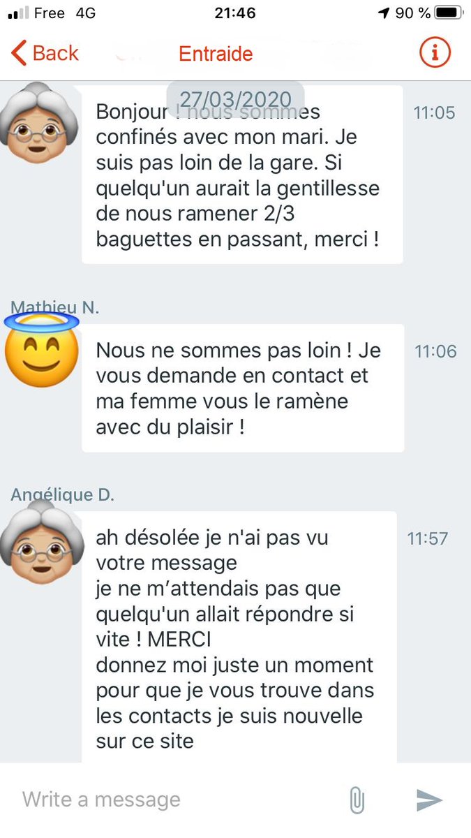 village_im's tweet photo. #Entraide et #solidarité : c'est toujours super mignon et à la mode, en espérant que cela dure même après le confinement 🥰#TrueStory 👉https://t.co/S2MgSOGQjr 
 #COVID19 #COVID2019 #francecoronavirus https://t.co/CVExLrOUVX