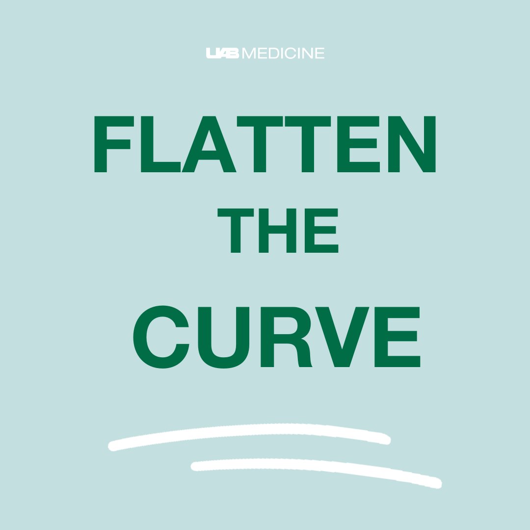 uabmedicine's tweet photo. Remember, we’re all in this together. Do your part and help #flattenthecurve. 

How do we do that?
✔️ Maintaining social distance
✔️Washing our hands
✔️Avoid touching eyes, nose, and mouth https://t.co/Z2J427tVfj