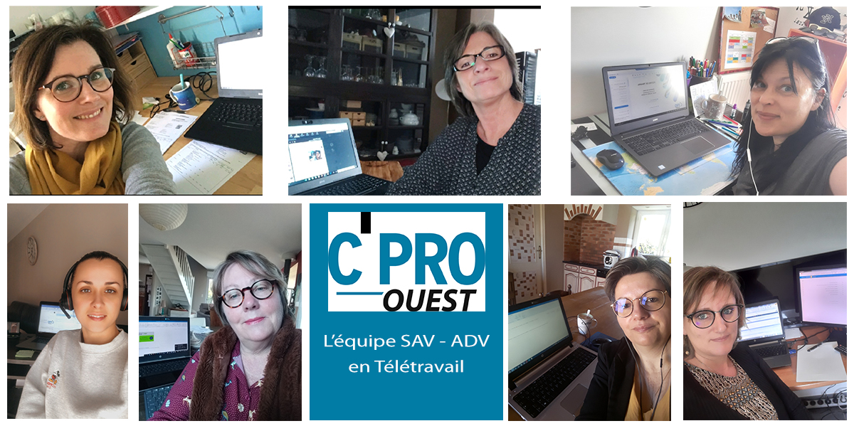 CPROOUEST's tweet photo. C’est avec le sourire que nos équipes travaillent à domicile pour assurer la continuité de nos services auprès de nos clients. https://t.co/wDLPoTSF0m