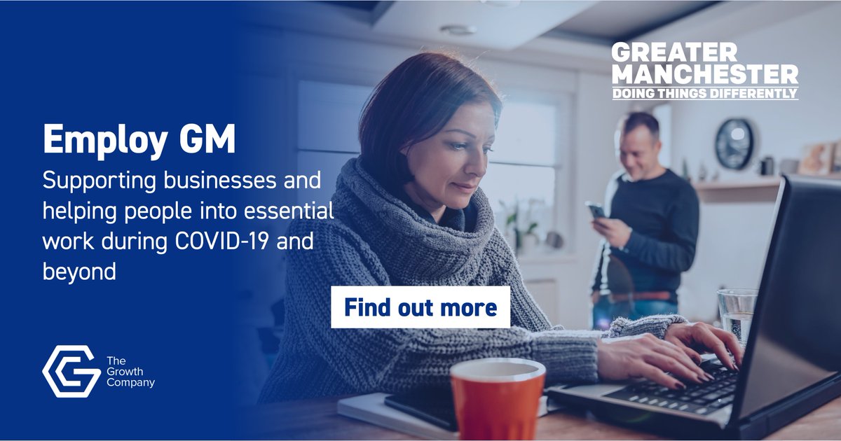 A new service has been launched to help bridge skills gaps, reduce redundancies and help people get back into work across Greater Manchester in light of #COVID19. Find out more bit.ly/2yeTq3q #EmployGM #Skills #Employment #BusinessSupport