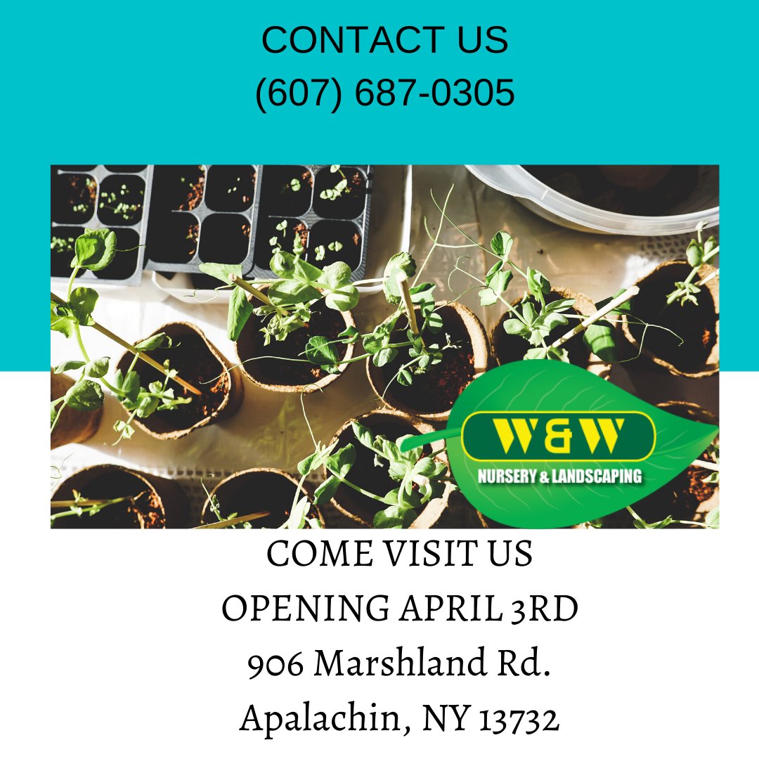 Visit W&amp;W Nursery and grab all your gardening essentials for this Spring!
#NY #WWNursery #UpstateNY #Garden #Spring #2020