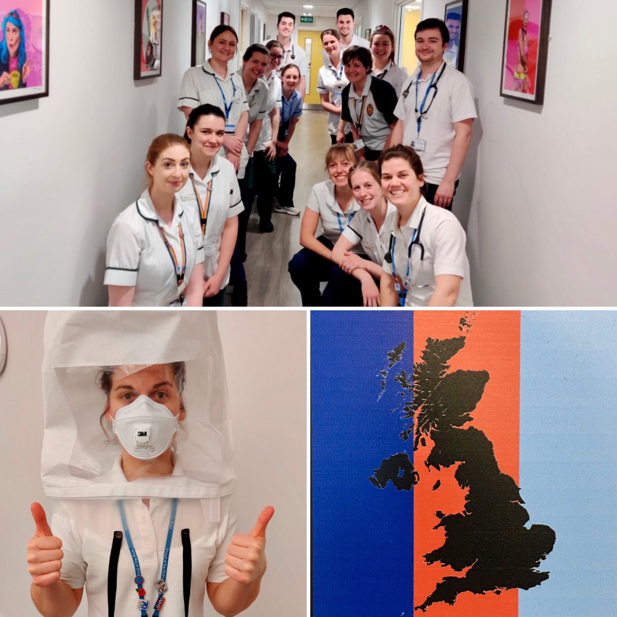 UrchTyrone's tweet photo. Super proud of @LaurenUrch and all #NHSHeroes @RUHBath; thank you for your front line service #InThisTogether @DefenceHQ @NHSuk #GotYourBack.  @PTOTSLTDietAHPs #COVID19. https://t.co/JdX264SCpc