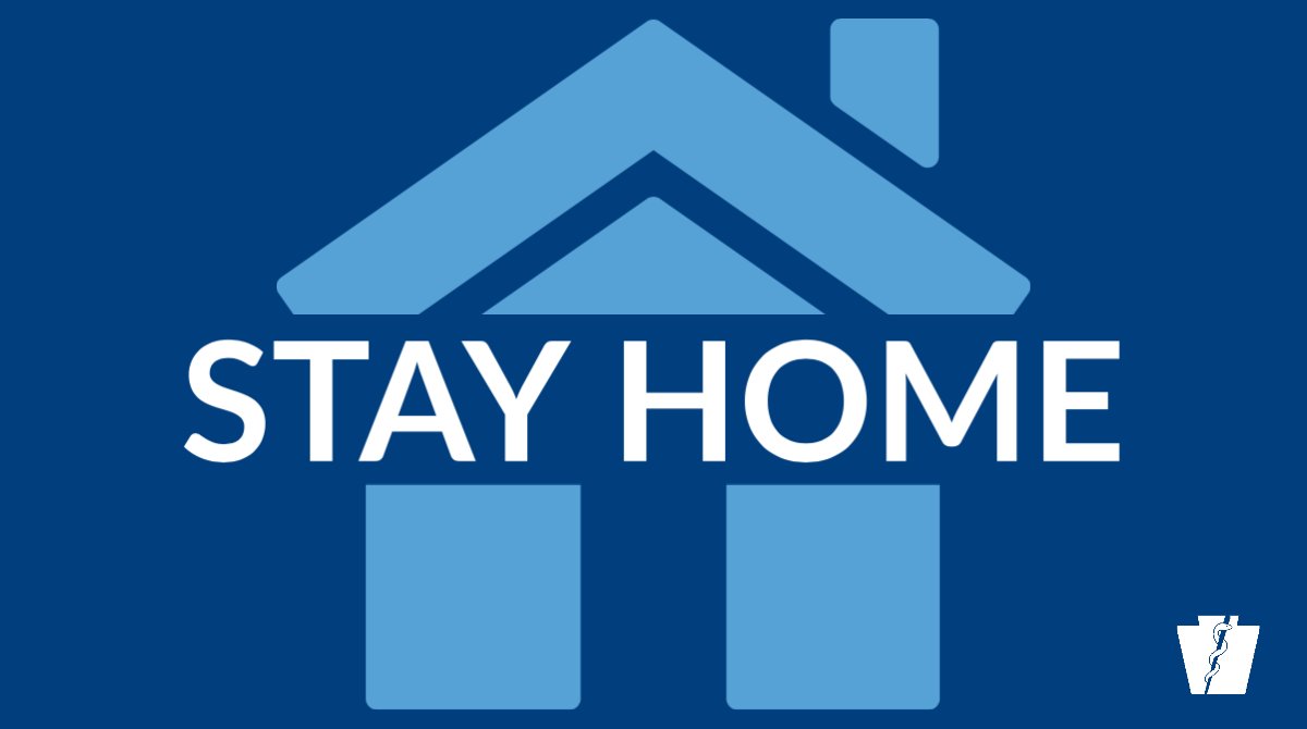 PAHealthDept's tweet photo. If you live in a county under @GovernorTomWolf's Stay at Home Order, STAY HOME except for essential activities + work to provide life-sustaining business.

Allowable activities:
🩺 tasks essential for health + safety
🍎 getting necessary services/supplies or delivering to others https://t.co/sgSgJs4N3z
