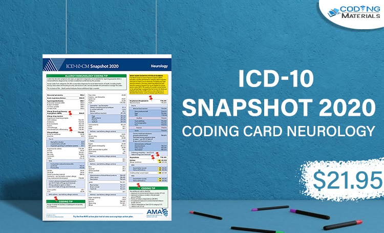 CodingMaterials's tweet image. ICD-10 Snapshot 2020 #CodingCard #Neurology is on deck for sale at Codingmaterials.com Be an early bird and get a discount of upto 10% on all your purchases. We sell exclusive #Coding and #billing books, ebooks and resources.
Book your order NOW! shorturl.at/aop56