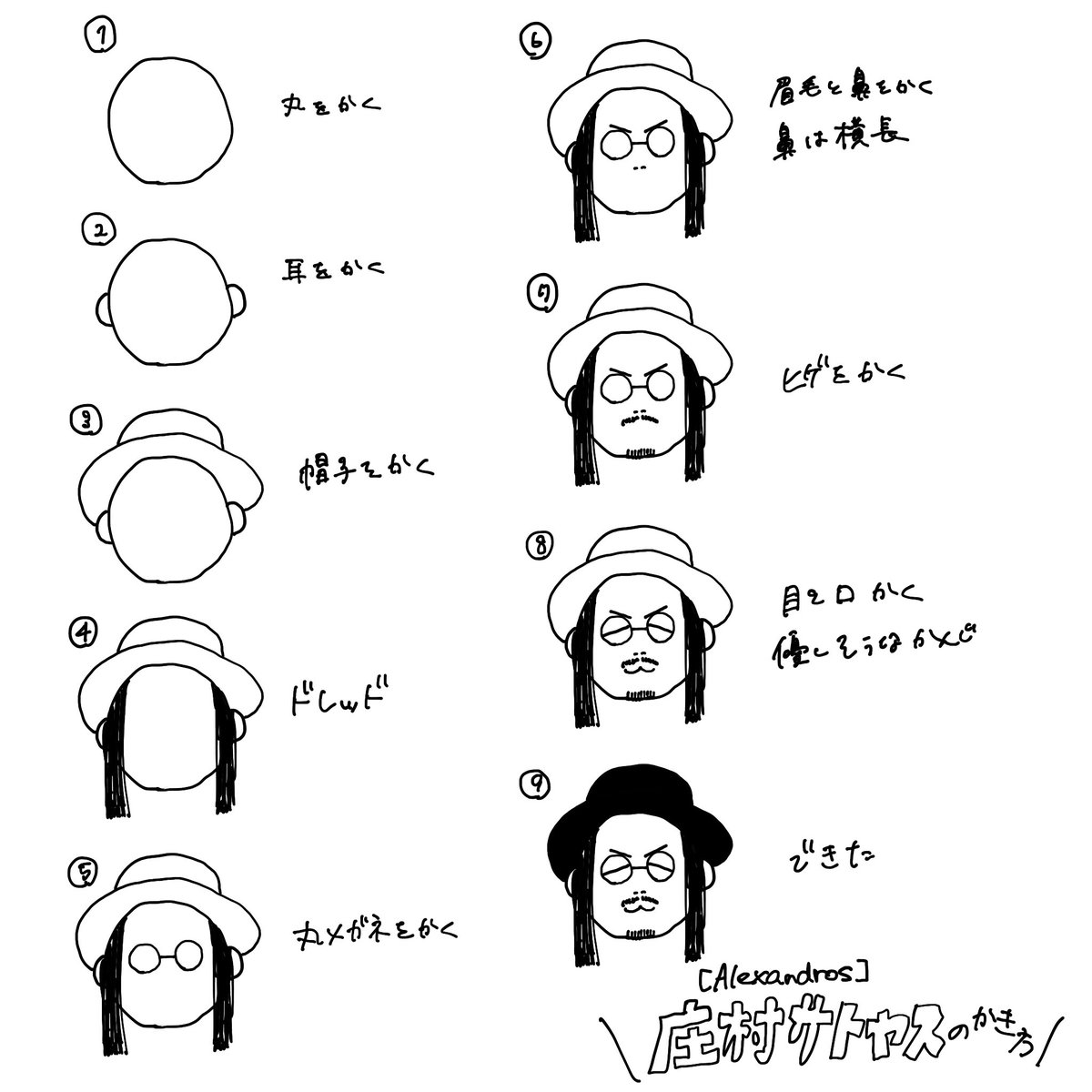 Alexandros 庄村聡泰の描き方 みんなsleeplessの円盤買おう Kei Hayakawa Yodaの漫画