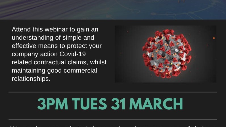 Charlie_FADrain's tweet photo. Under an hour to go until our next FREE #Webinar at 3pm:

#COVID19 and it's impact on construction project finance

Dealing with payments✅
Avoiding repudiation✅
Extensions of time✅
Entitlement for loss &amp; expenses, terminate employment ✅

https://t.co/HZNi0CMcTL

#UKCW2020 https://t.co/p0up8BeUr8