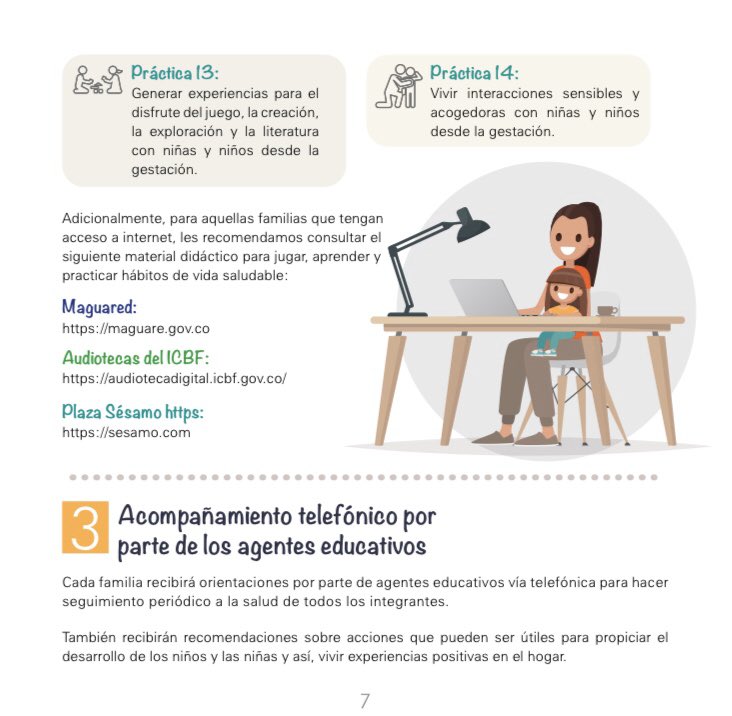CastillaGab's tweet photo. #ICBFesCesar | Estamos para acompañar a los padres de familia, por medio de nuestra cartilla @ICBFColombia, a que tengan un tiempo de calidad con sus hijos en este tiempo de confinamiento, en ese espacio tiene cabida el cuidado y la protección, aquí algunas pautas 👇🏼 https://t.co/voEprDlGBq