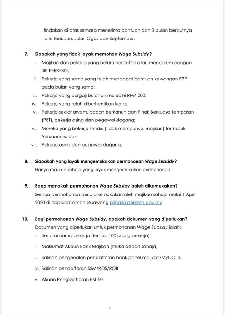 PERKESOofficial's tweet photo. FAQ mengenai Program Subsidi Upah (Wage Subsidy) bagi membantu majikan yang terkesan akibat COVID-19.
#ProgramSubsidiUpah
#WageSubsidy https://t.co/bBe6DYviQd