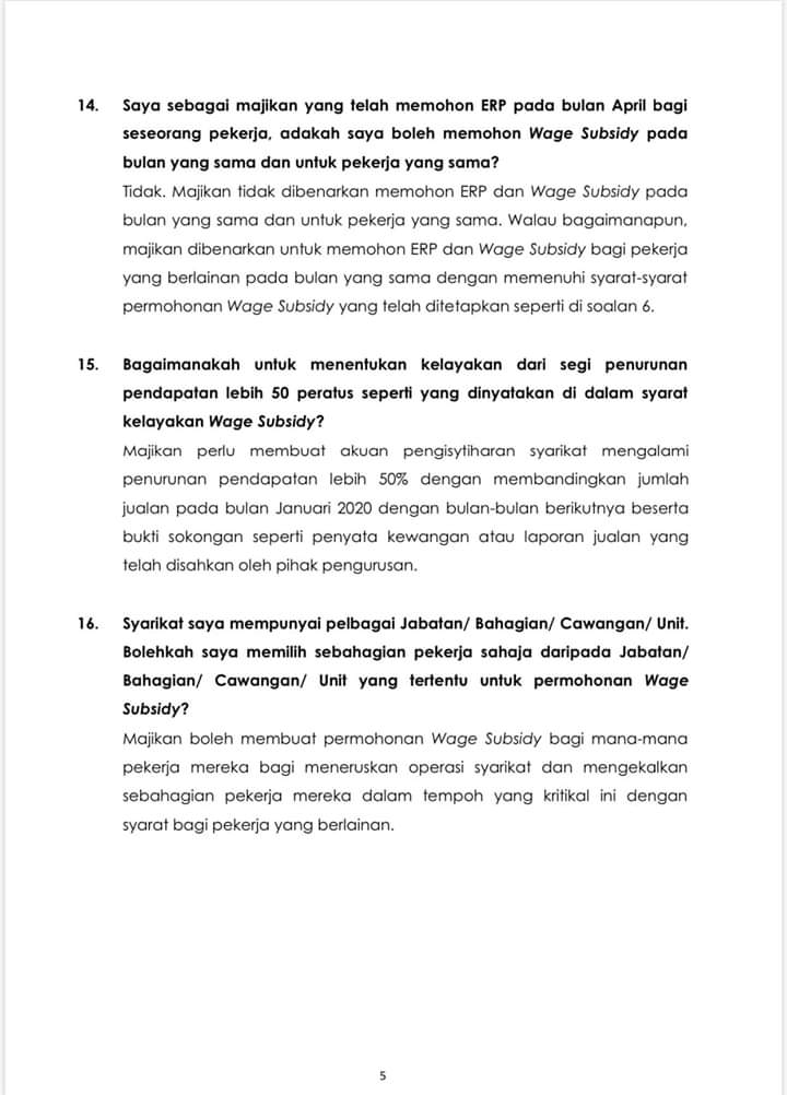 PERKESOofficial's tweet photo. FAQ mengenai Program Subsidi Upah (Wage Subsidy) bagi membantu majikan yang terkesan akibat COVID-19.
#ProgramSubsidiUpah
#WageSubsidy https://t.co/ImlOIEKMKH