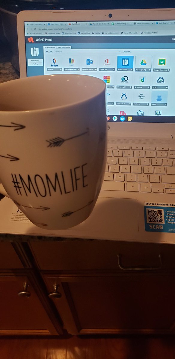 MrsHoyleScience's tweet photo. My new daily routine...coffee, checking emails and Google classroom, making breakfast and hearing "mommy, mommy, mommy" 10000000 times. #teachertwitter #newnormal #SocialDistancing #missmystudents #missmyclassroom #workingfromhomemom https://t.co/z36xbl7OJI