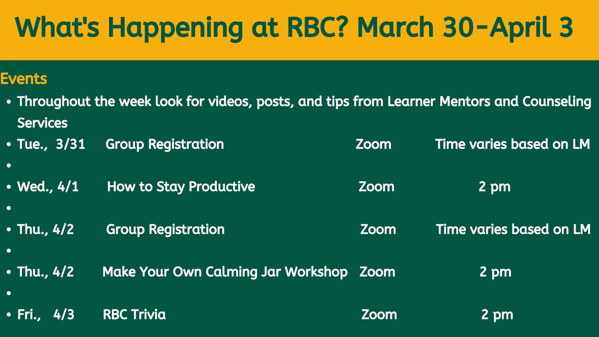 RBCStatesmen's tweet image. Check your RBC email on how to participate in these cool virtual events. #rbcstatesmen #remoteevents