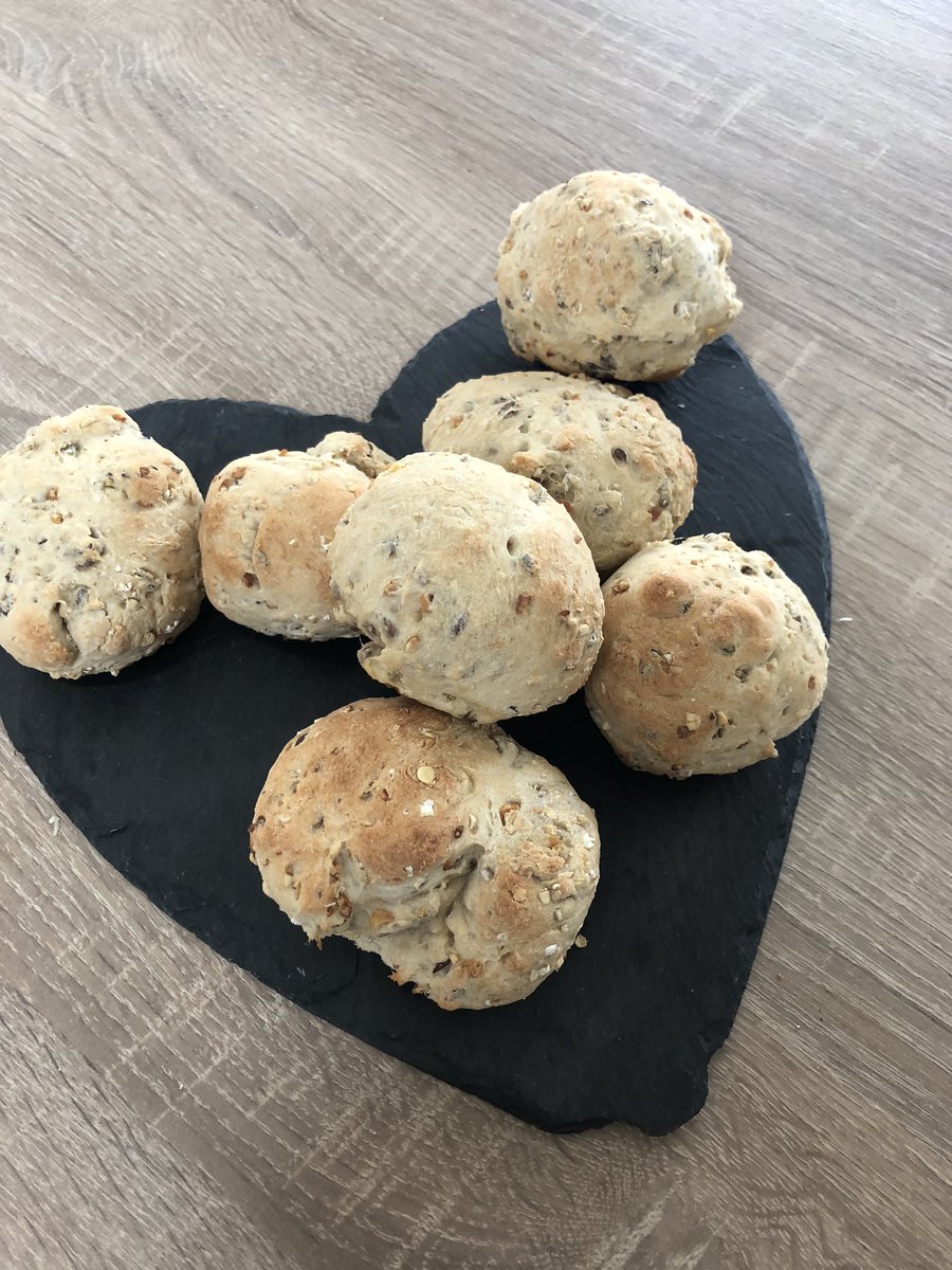 MummytoMabel's tweet photo. @Wrightsbaking homeschooling today was bread making. What a delicious mix. So tasty. Hoping we can get some more when isolation is over. #keepingsafe #homebaking #feedingthefamily #healthylearning https://t.co/A8EukVjZcR
