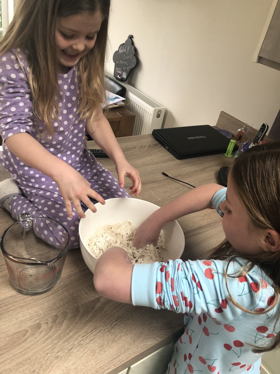 MummytoMabel's tweet photo. @Wrightsbaking homeschooling today was bread making. What a delicious mix. So tasty. Hoping we can get some more when isolation is over. #keepingsafe #homebaking #feedingthefamily #healthylearning https://t.co/A8EukVjZcR