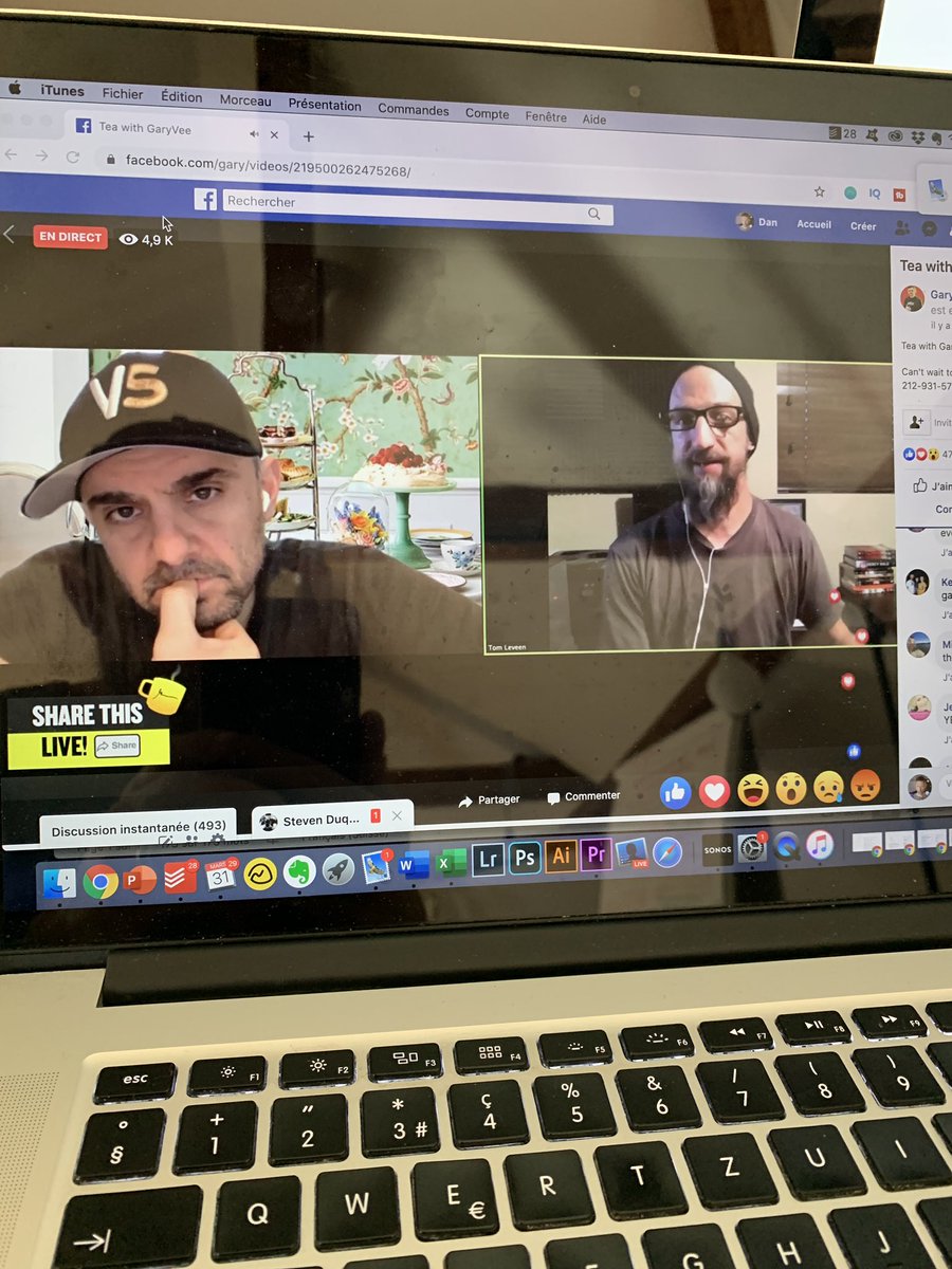 dannoelch's tweet photo. @garyvee live right now on the hottest Show of the Universe 🔥

Grab a good cup of Tea and join the Tribe 🖤

#garyvee #TeaWithGary #Entrepreneurship https://t.co/a28iW4fPJQ