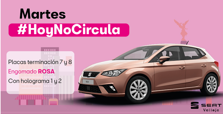 Si tienes planeado salir y tu auto cuenta con placas 7 y 8, engomado rosa, piénsalo dos veces, porque el programa #HoyNoCircula 🚫 aplica para tu auto.