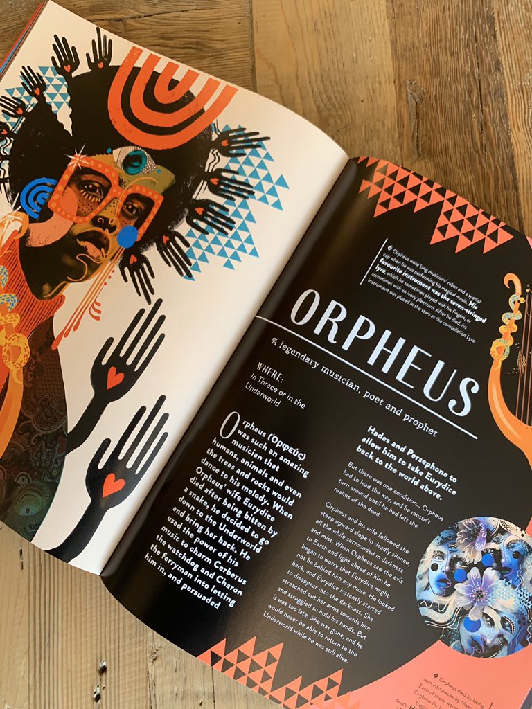  #ActualFactuals  #BookOfTheDay Day 3: Read about the Gods, Goddesses, monsters, and mortals of Greek Mythology in MYTHOLOGICA by Dr Stephen Kershaw, with striking artwork by  @VictoriaTopping. I mean LOOK at it!
