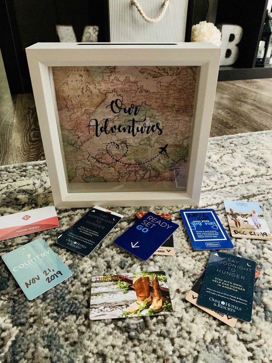 Brandyyness's tweet photo. Got a little crafty, and I love the way it came out. 
Placed our hotel keys of places we’ve been so far. Can’t wait to start traveling again.🛫🥰 https://t.co/UJ13cBmzGx