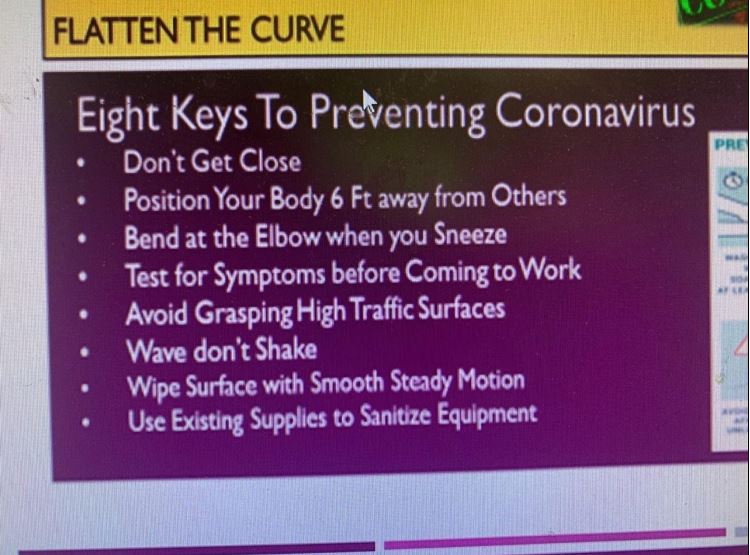 upsthutson04's tweet photo. Masters Division- Gainesville post the 8 keys to preventing Coronavirus. #MastersSafety #LiveSafely #TogetherWeAreUPS https://t.co/JHRqzDA5Eh