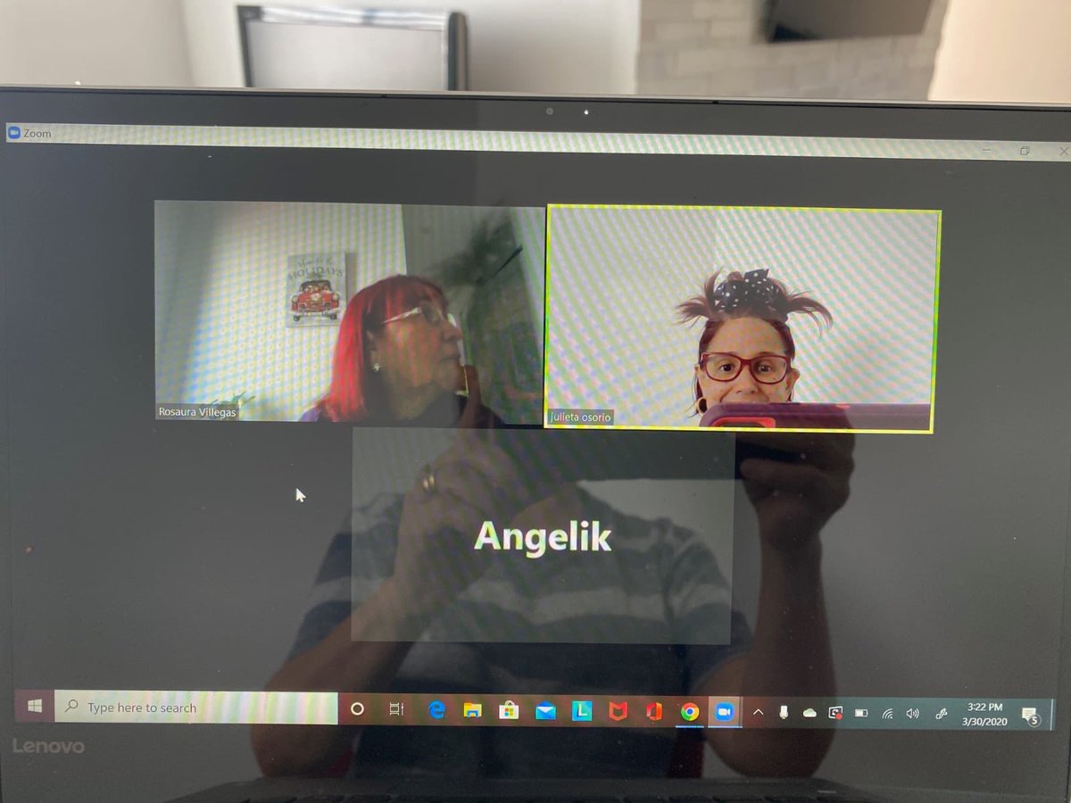 AmericanAdultEd's tweet image. ¡Nada puede retener a nuestros estudiantes de aprender! Sore die do usar Zoom! #virtualclassroom #learning #learninline #esol #adultedu #mdcps