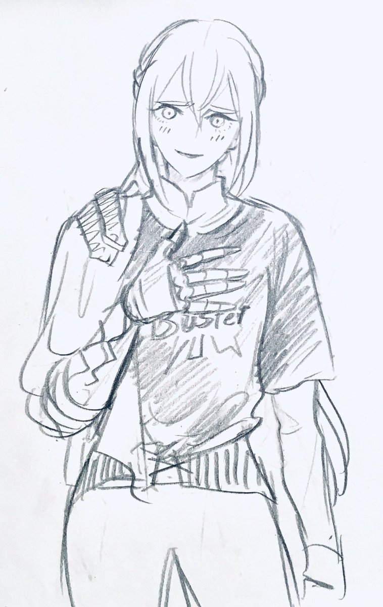 Fgo 特に意味のない落書きですが ベディヴィエール卿はtシャツをinしがちだし ジャー マスターおいどんのイラスト